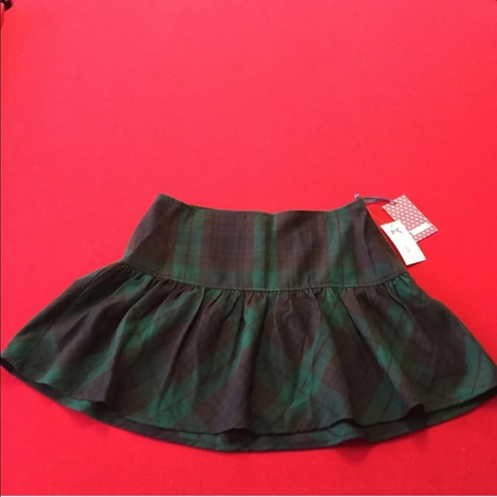 New Large Green & Navy Plaid Tommy Girl by Tommy Hilfiger - Picture 1 of 3